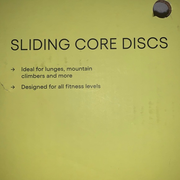 Workout set, Sliding Core Discs & Reebok toning Thumb lock wrist weights 1lbs. - Picture 3 of 11